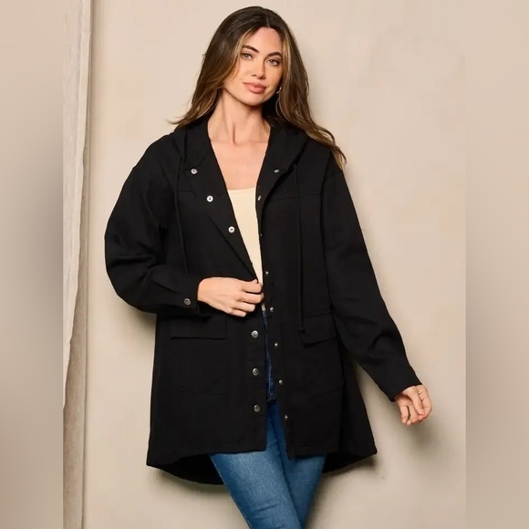 Hooded Denim Jacket - Picture 3 of 5